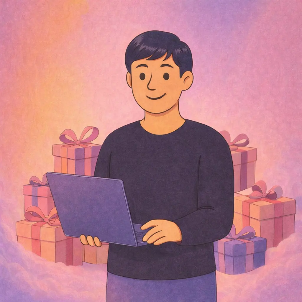 Homem segurando notebook